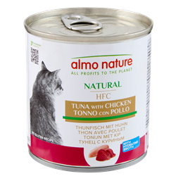 Almo Nature Hfc Natural kurczak, tuńczyk w bulionie 280 g