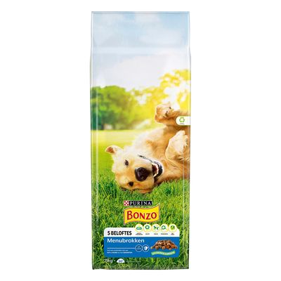 Bonzo Menu Chunks kurczak, wołowina 15 kg × 2