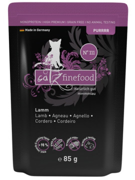 Catz Finefood Purrrr Sensitive jagnięcina kawałki 85 g