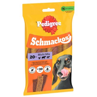 Pedigree Schmackos jagnięcina, kurczak, wołowina adult 7 g × 20