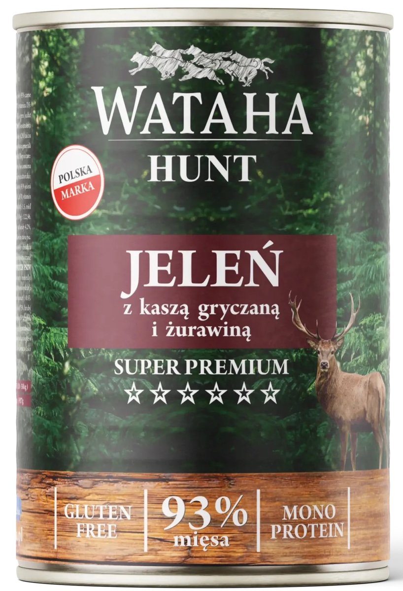 Wataha Hunt jeleń z kaszą gryczaną adult 400 g