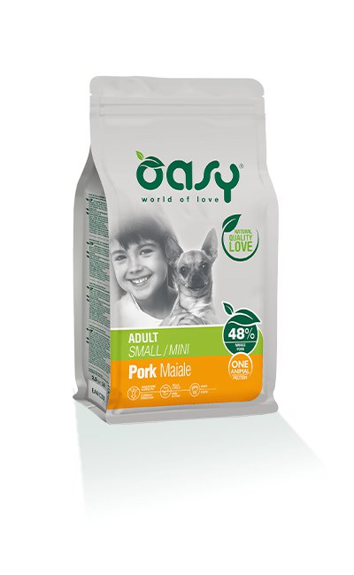 Oasy GrainFree Monoprotein wieprzowina adult małe rasy 2,5 kg