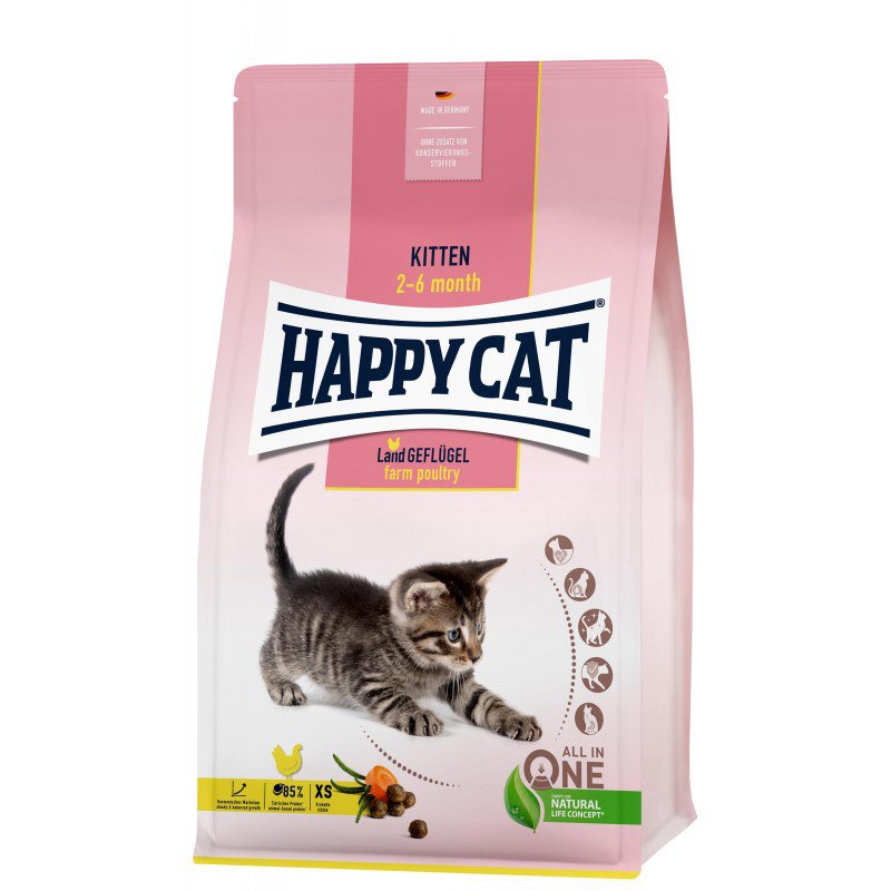 Happy Cat drób kitten 4 kg