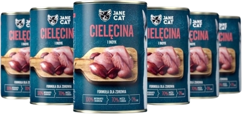 John Dog Jane Cat cielęcina, indyk adult 400 g × 6