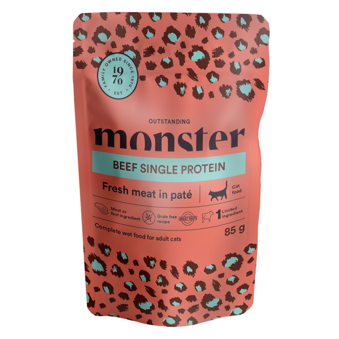 Monster wołowina w bulionie adult 85 g