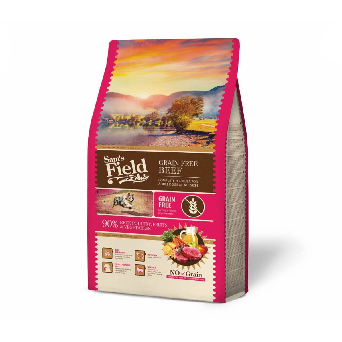 Sam's Field wołowina adult 2,5 kg