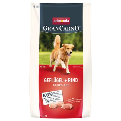 Animonda GranCarno drób, wołowina adult 12 kg × 2