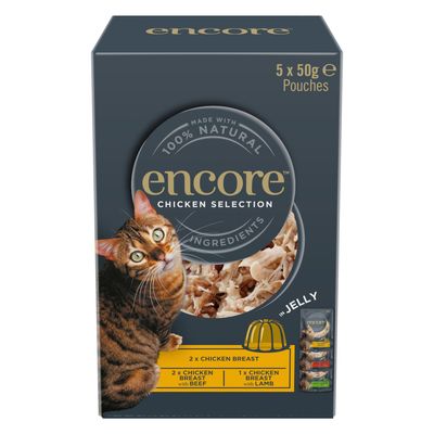 Encore Sensitive mix smaków w galaretce 50 g × 5