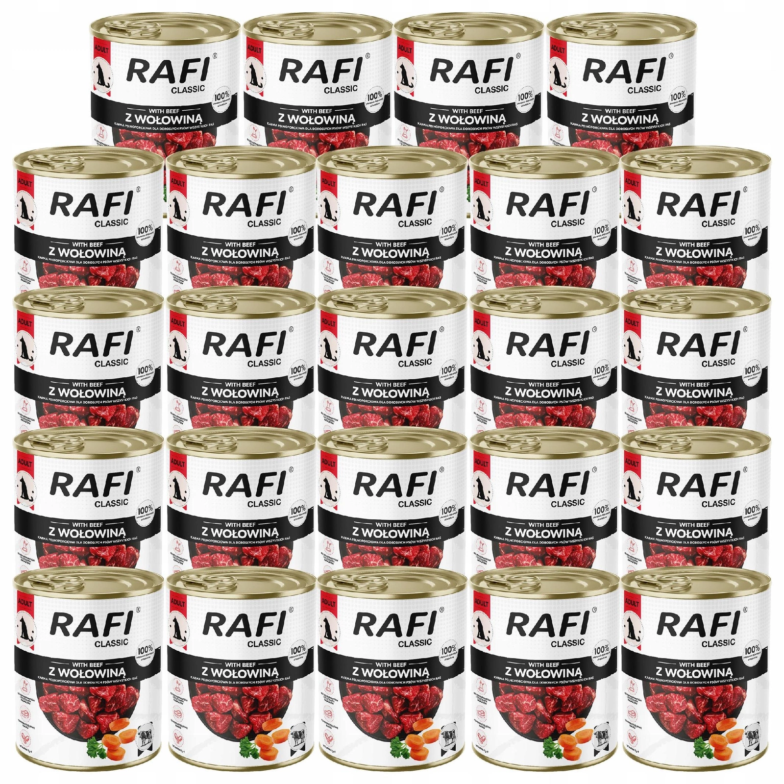 Rafi Classic wołowina adult 800 g × 24