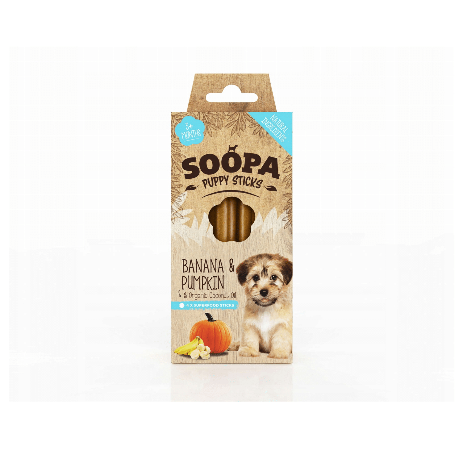 Soopa Dental Stick banan, dynia puppy 100 g