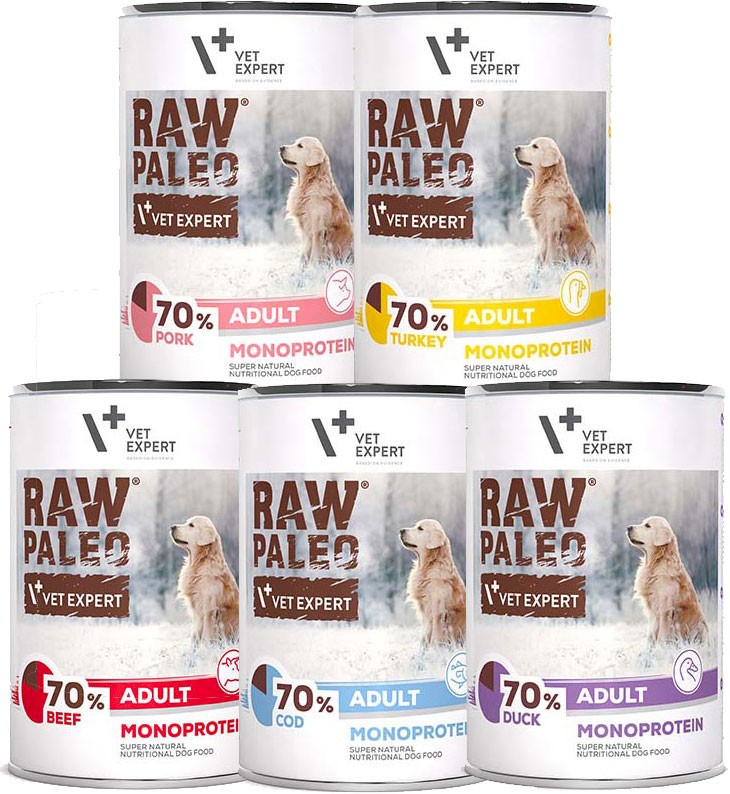 VetExpert Raw Paleo adult 400 g × 12