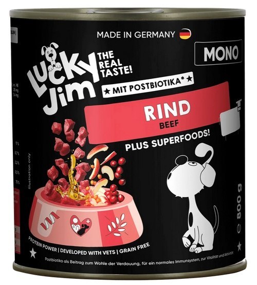 Lucky Jim Mono wołowina adult 800 g