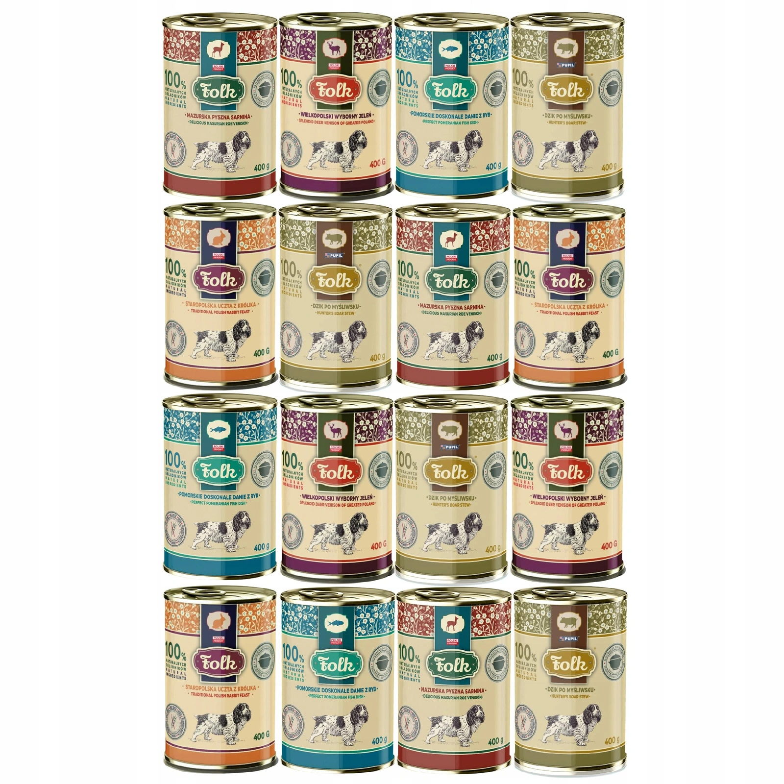 Folk mix smaków adult 400 g × 16