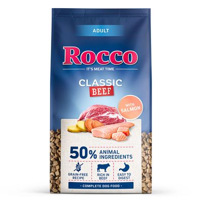 Rocco Classic cielęcina, wołowina, łosoś adult 10 kg