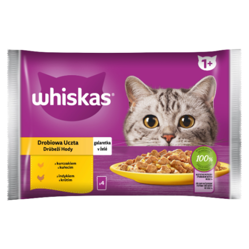 Whiskas mix smaków w galaretce adult 85 g × 4