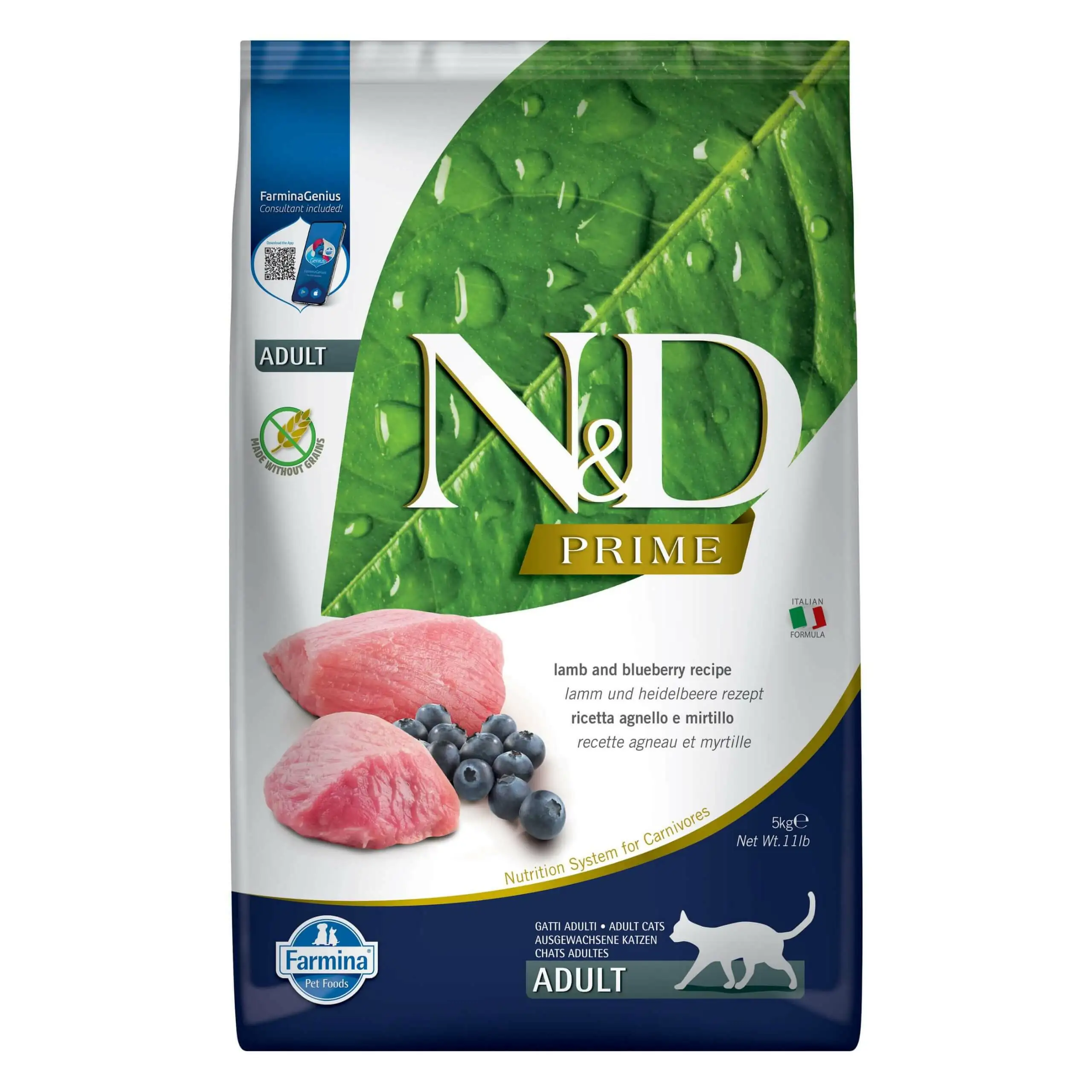Farmina N&D Prime jagnięcina z borówką adult 5 kg