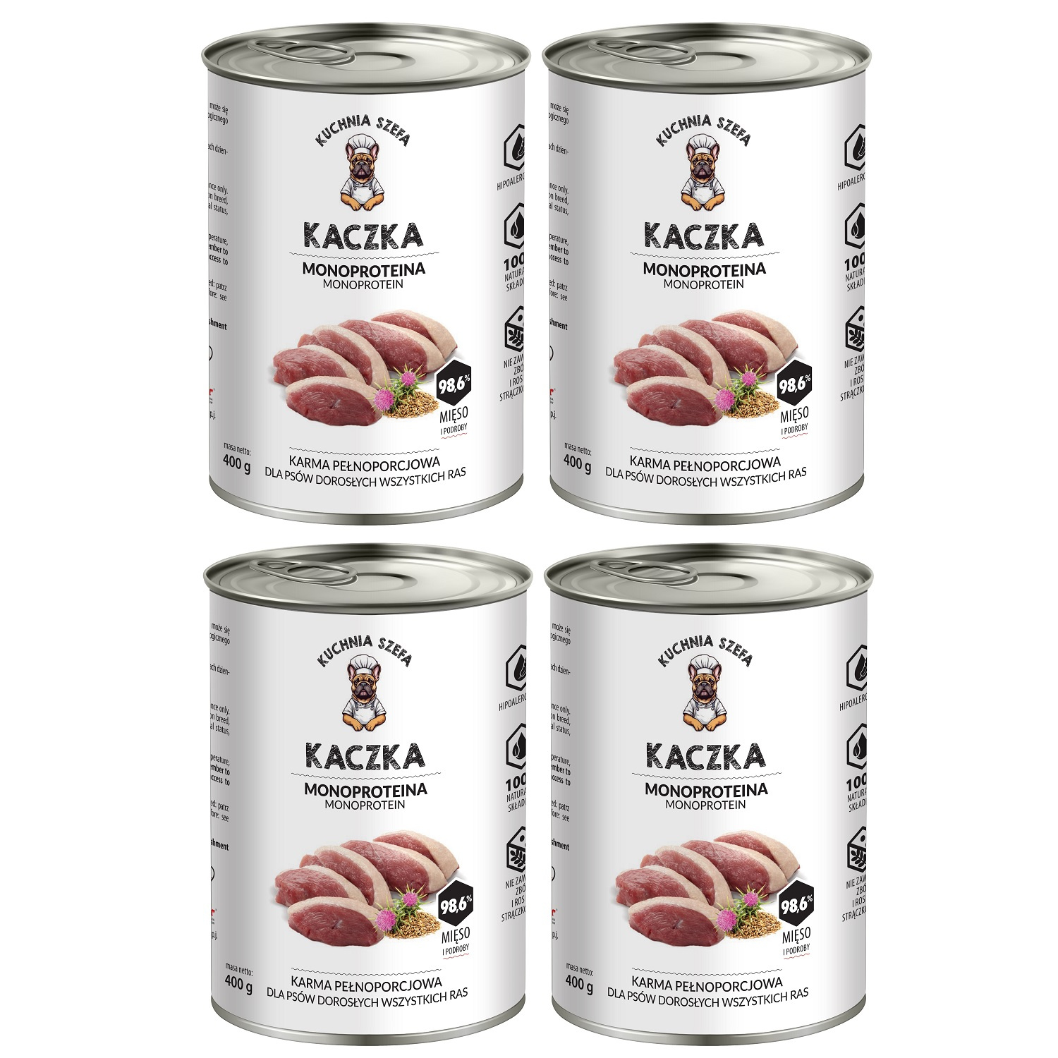 Kuchnia Szefa kaczka 400 g × 4