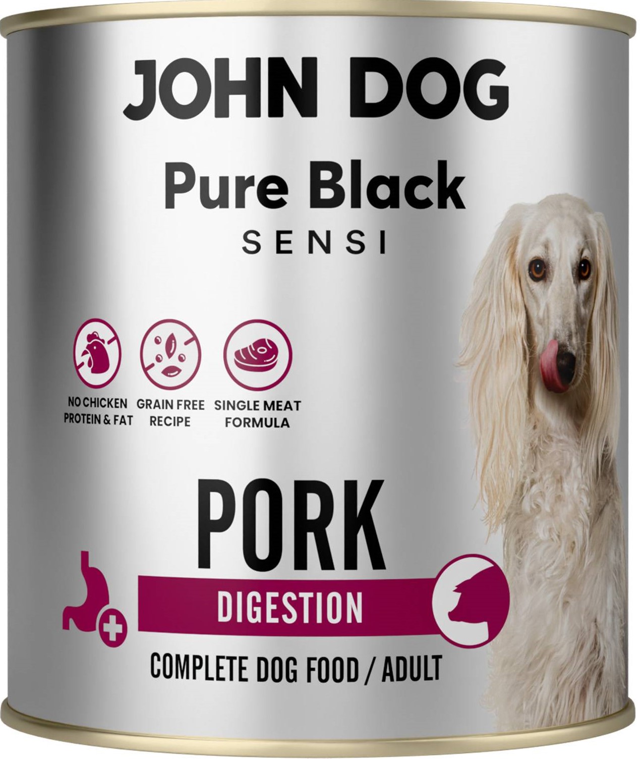 John Dog Pure Black Sensi wieprzowina 800 g