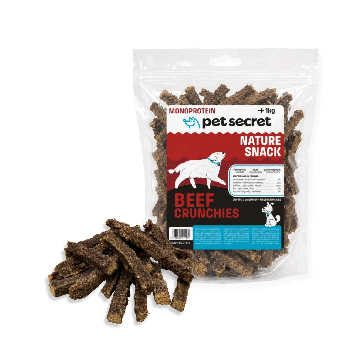 Pet Secret Nature Snack chrupki z wołowiny 1 kg