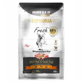 BioFeed Euphoria gęś, wieprzowina adult małe rasy 8 kg