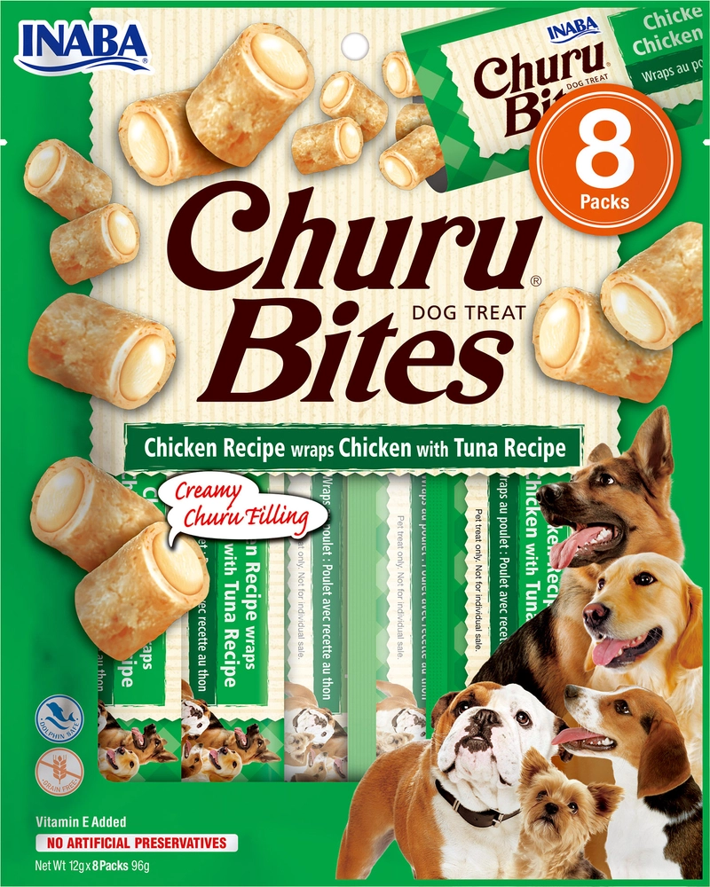 Inaba Churu Bites kurczak, tuńczyk 12 g × 8