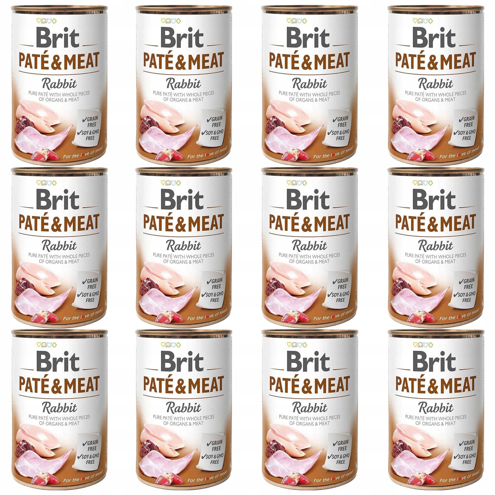 Brit Pate & Meat królik adult 400 g × 12