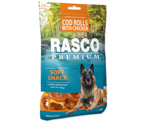 Rasco Premium Soft Snack dorsz, kurczak 80 g