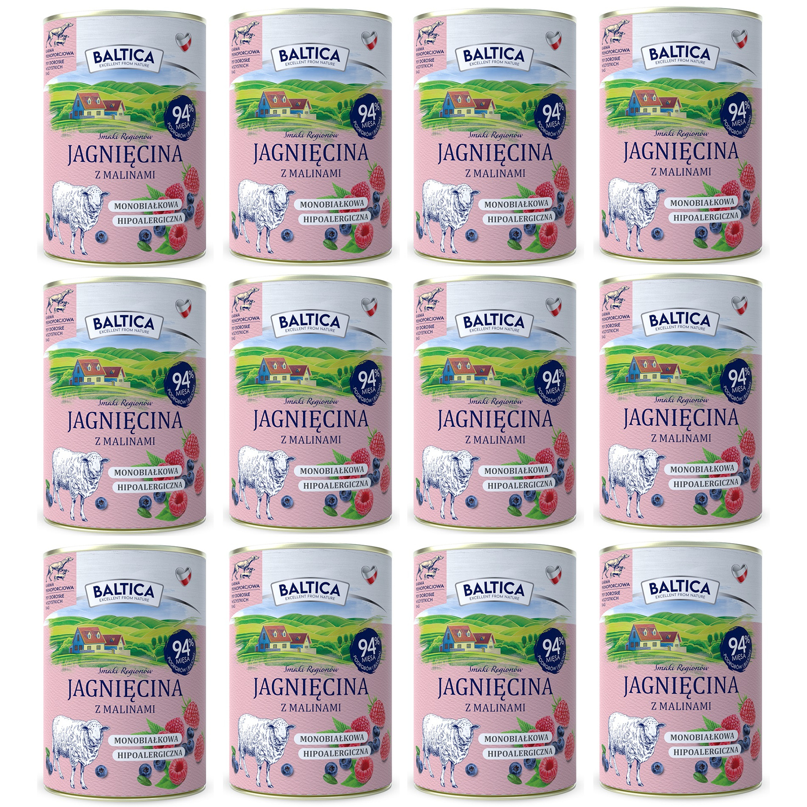 Baltica jagnięcina 400 g × 12