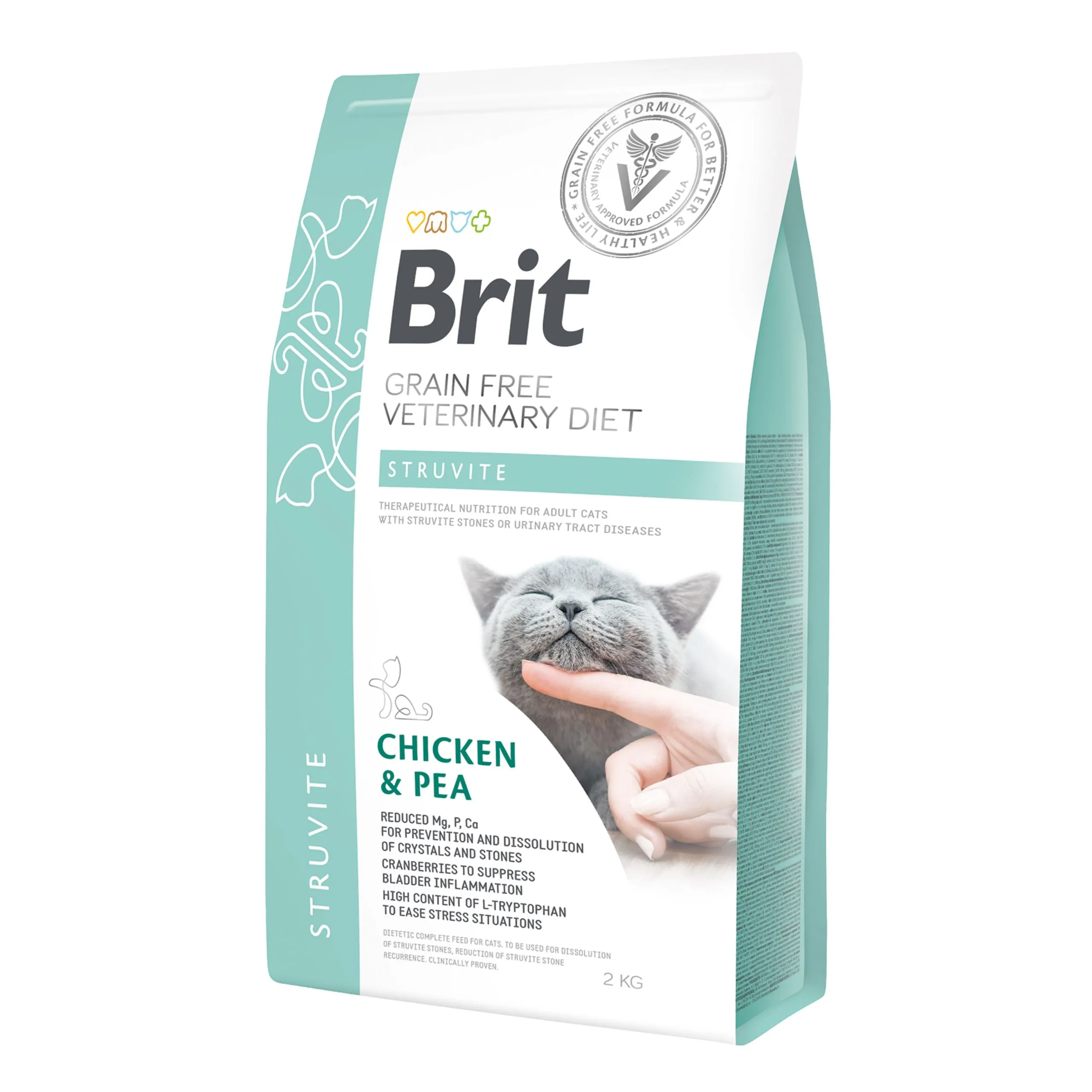 Brit Grain Free Veterinary Diet Struvite kurczak z grochem adult 2 kg