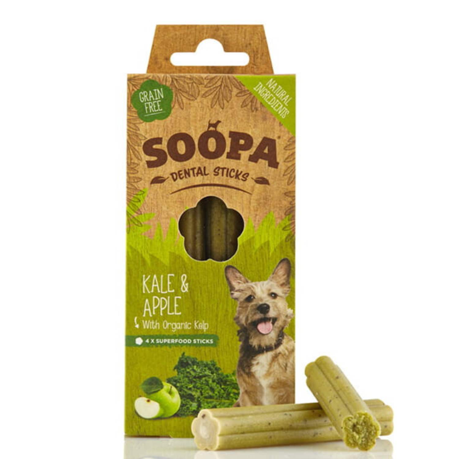 Soopa Dental Stick jarmuż, jabłko 100 g