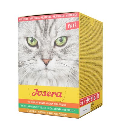 Josera Hairball Sensitive mix smaków pasztet adult 85 g × 24