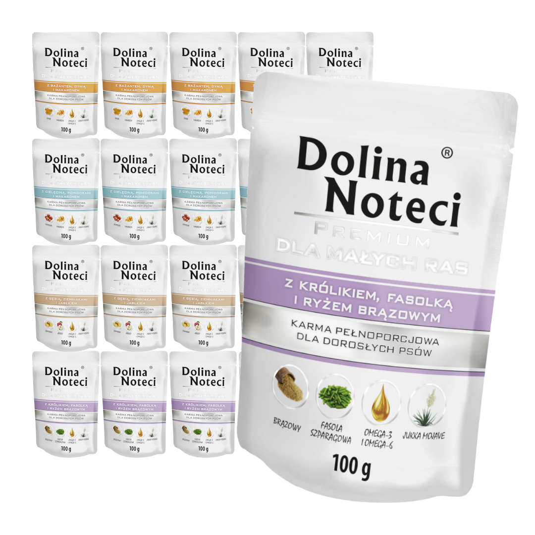 Dolina Noteci bażant, cielęcina, gęś, królik małe rasy 100 g × 20