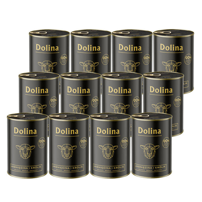 Dolina Noteci jagnięcina, królik 400 g × 12