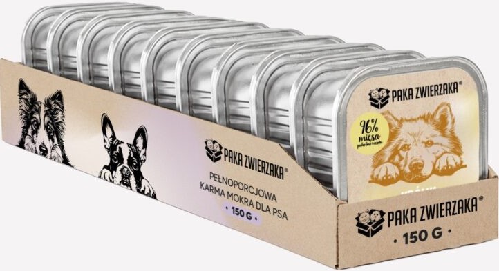 Paka Zwierzaka dzik, królik 150 g × 10