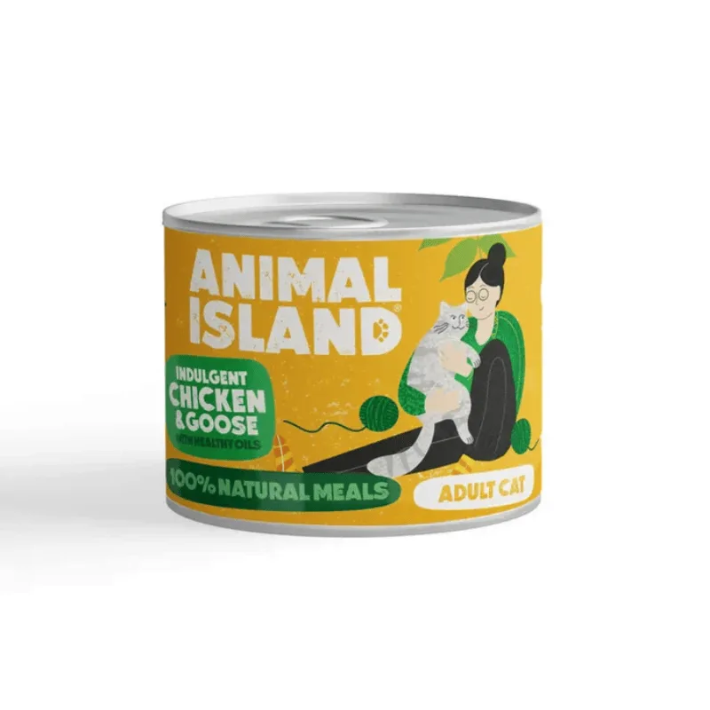 Animal Island gęś, kurczak adult 200 g