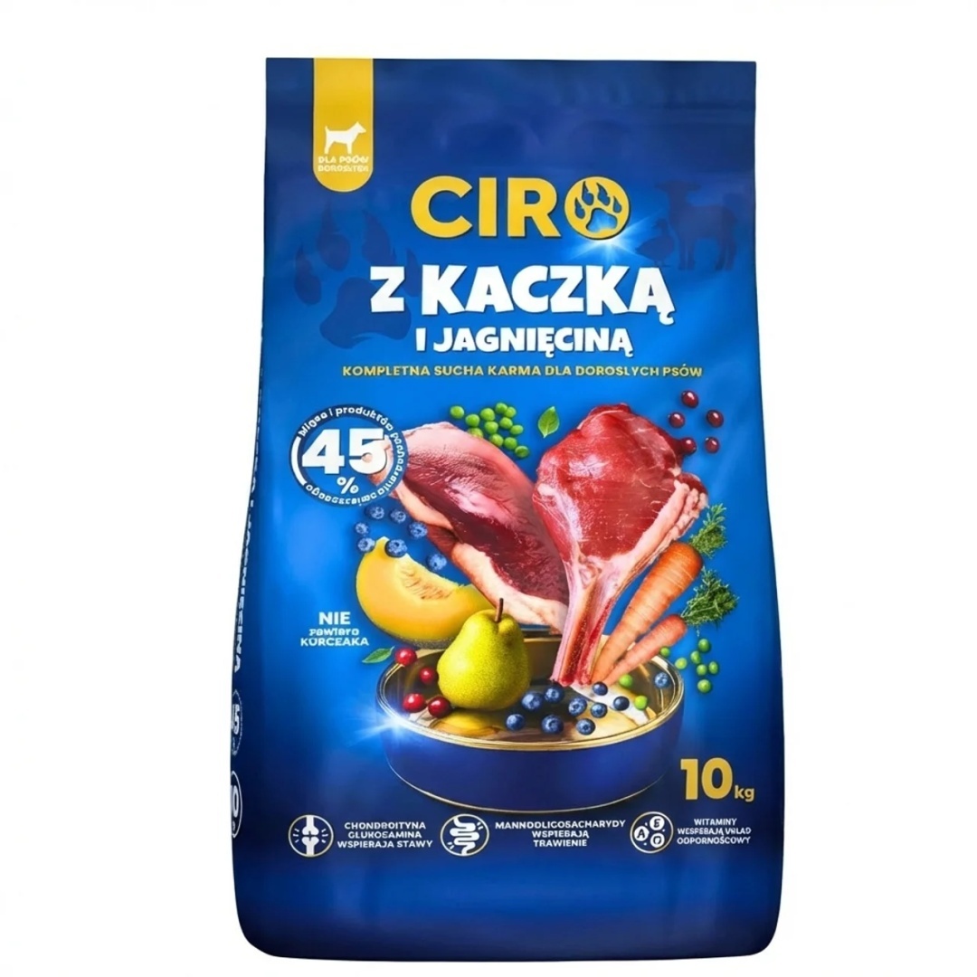 Ciro Premium jagnięcina, kaczka adult duże rasy 10 kg