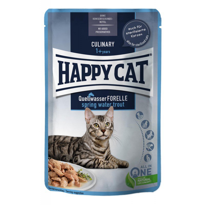 Happy Cat Culinary pstrąg w sosie adult 85 g