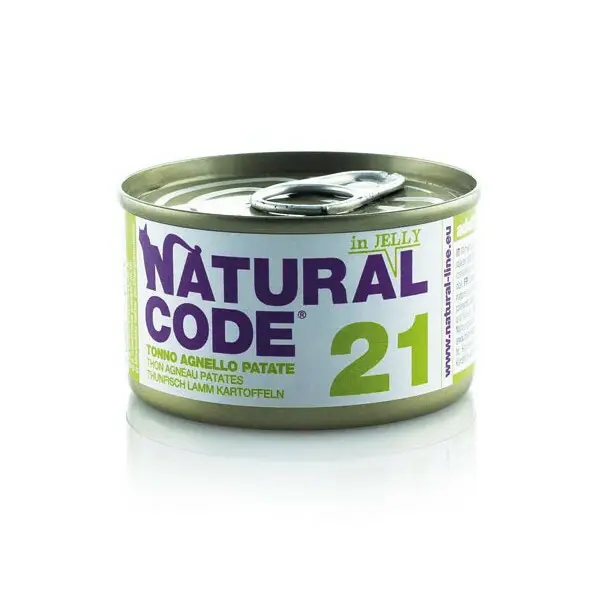 Natural Code tuńczyk, jagnięcina z ziemniakiem w galaretce 85 g