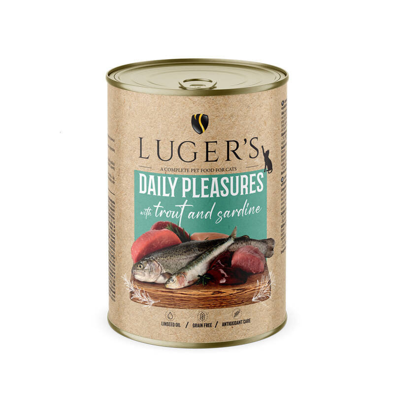 Luger's Daily Pleasures pstrąg, sardynka 400 g