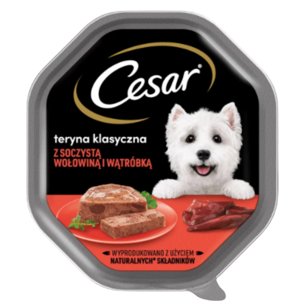 Cesar wołowina, wątróbka adult 150 g