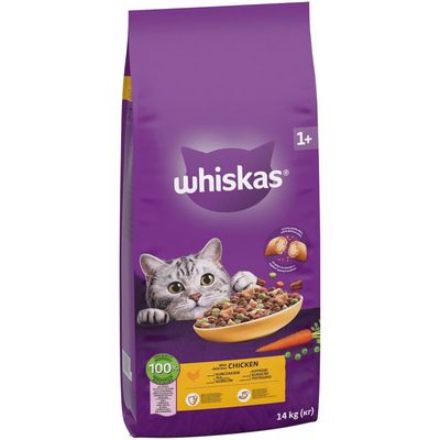 Whiskas kurczak z warzywami adult 7 kg × 2