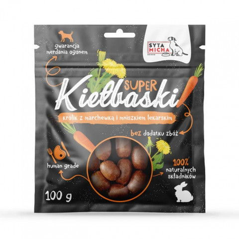 Syta Micha Super Kiełbaski królik 100 g