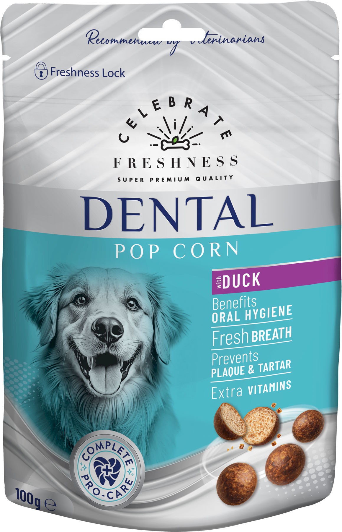 Perfect Pet Celebrate Freshness kaczka Dental Pop Corn 100 g