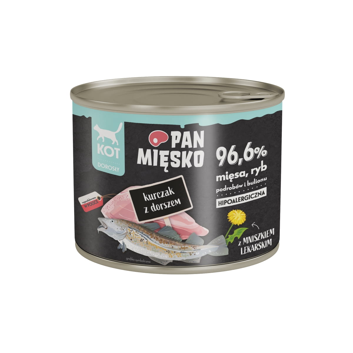 Pan Mięsko kurczak, dorsz adult 200 g