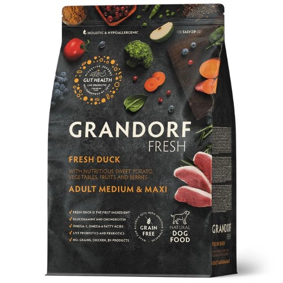 Grandorf Fresh kaczka adult średnie rasy, duże rasy 1 kg