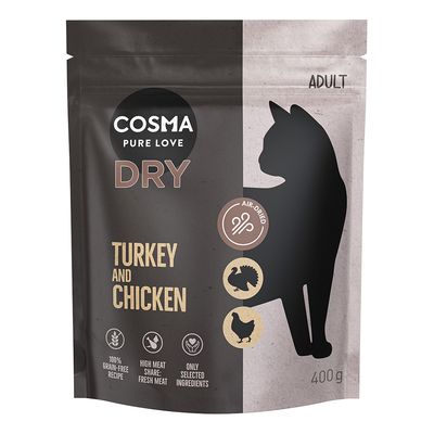 Cosma Pure Love Indoor indyk, kurczak adult 400 g