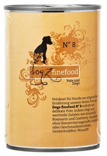 Dogz Finefood Classic indyk, koza 400 g