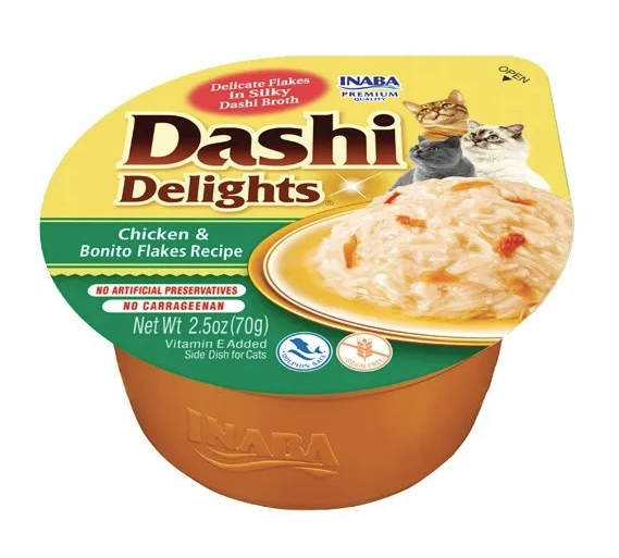 Inaba Dashi Delights kurczak, ryby w bulionie adult 70 g