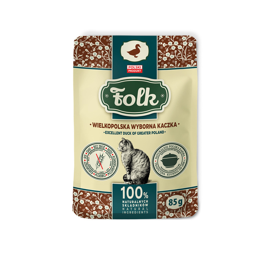 Folk Wielkopolska Wyborna Sensitive kaczka adult 85 g