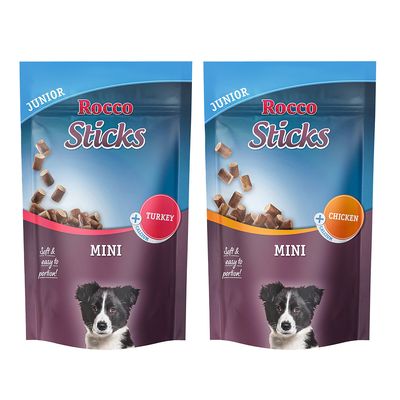 Rocco Sticks Mini indyk, kurczak junior małe rasy 70 g × 2